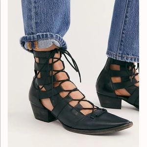 Free people quinn lace up boot 9